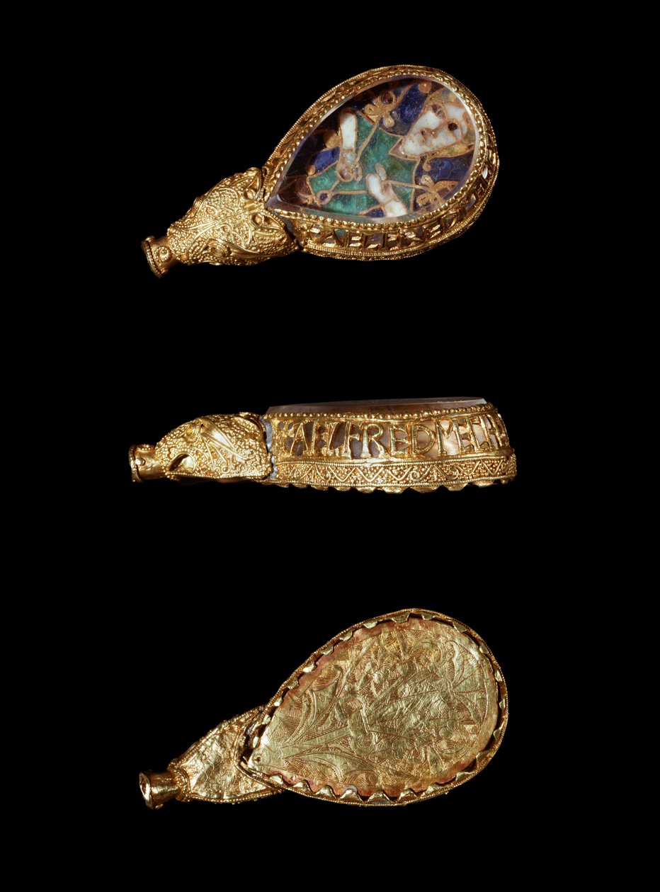 Alfred Jewel（金色，水晶和珐琅） 作者 盎格鲁撒克逊人
