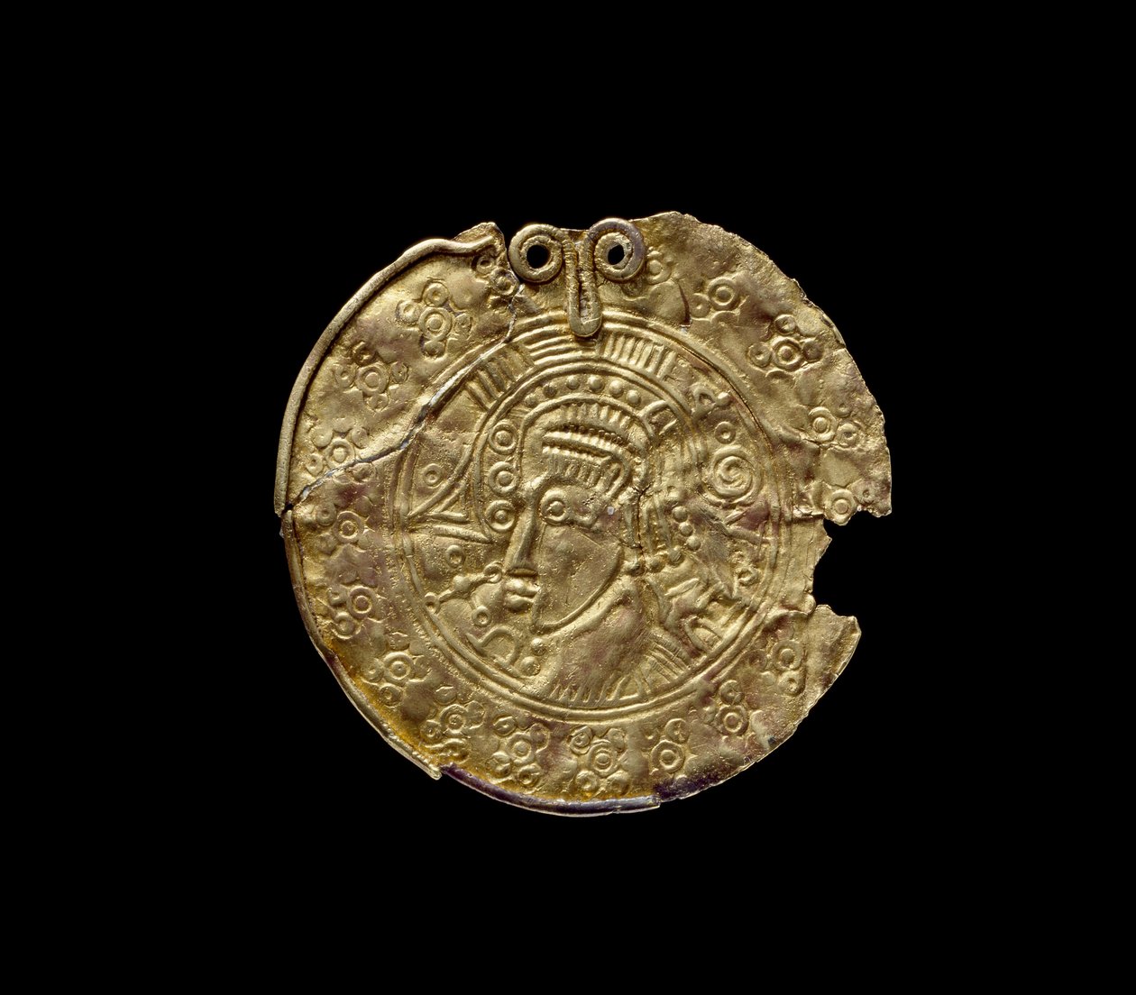 St Giles Bracteate（金色） 作者 盎格鲁撒克逊人