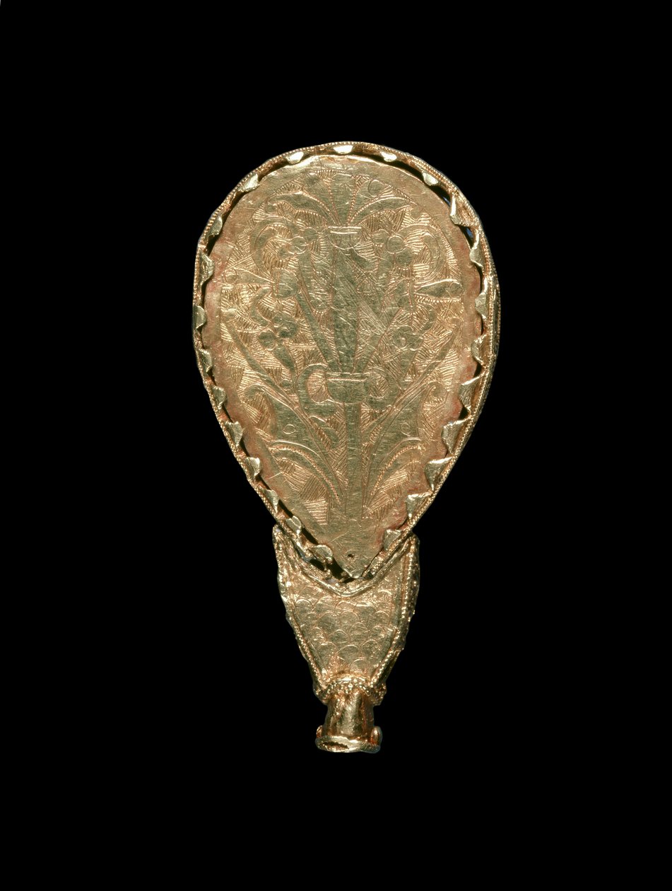 Alfred Jewel（金色，水晶和珐琅）（反面）（正面看100551） 作者 盎格鲁撒克逊人