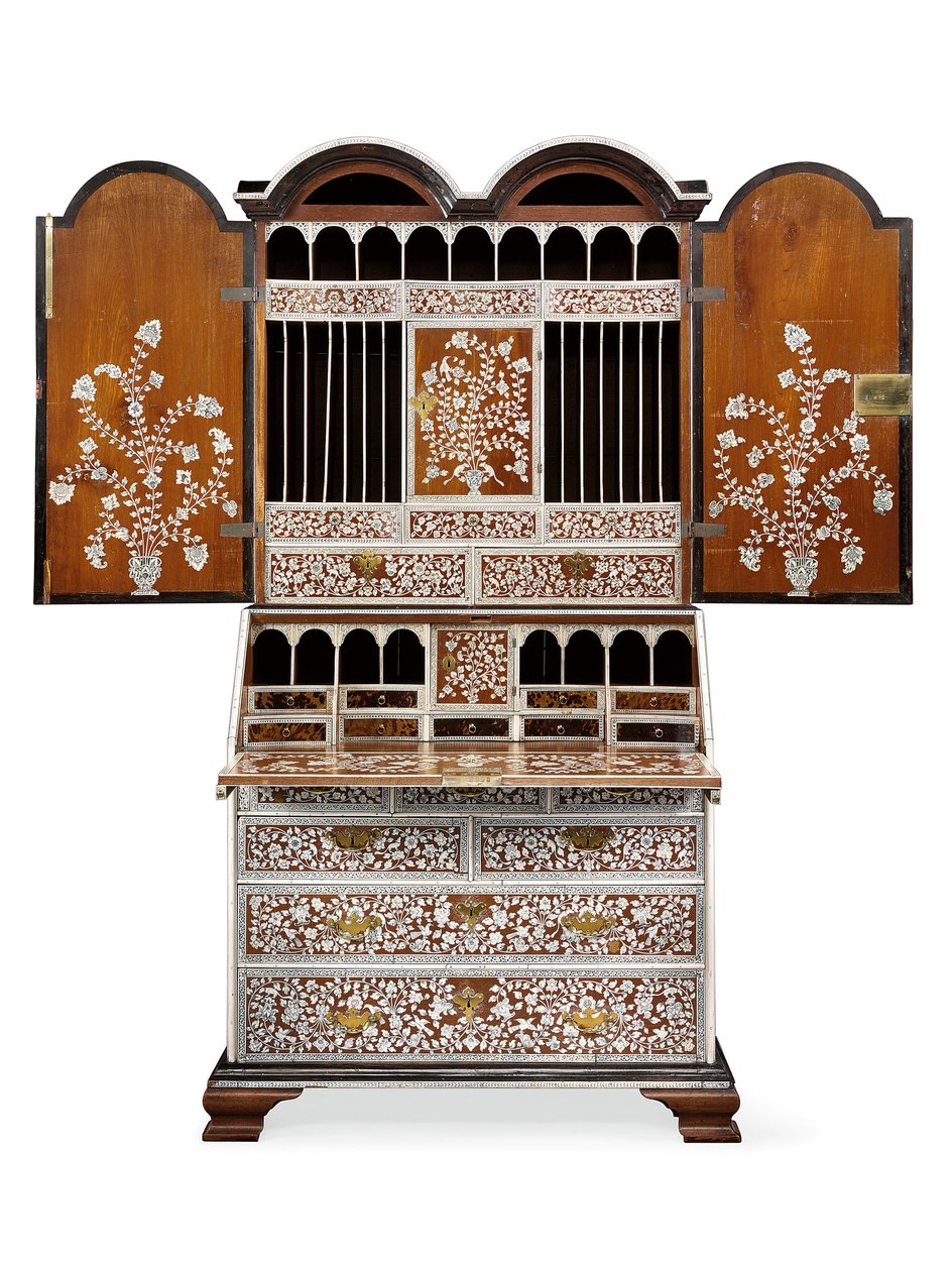 局内阁，维扎加帕塔姆，约1720-30年（象牙，柚木，乌木和to） 作者 盎格鲁印度学校