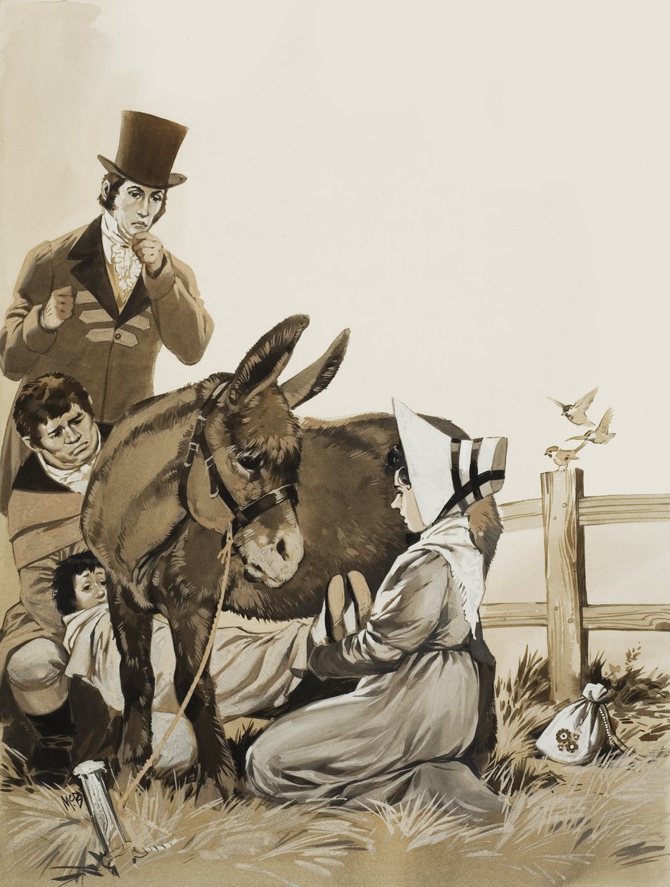 约翰-康斯特布尔（1776-1837 年）和《治疗百日咳的药方》（纸面水粉画） 作者 安格斯·麦克布莱德