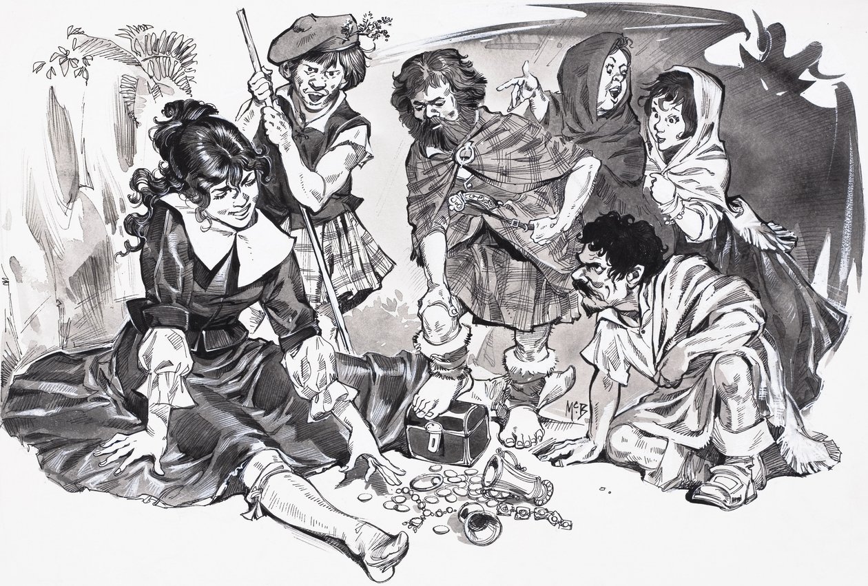 美丽的伊泽贝尔-高迪（纸上水粉画） 作者 安格斯·麦克布莱德