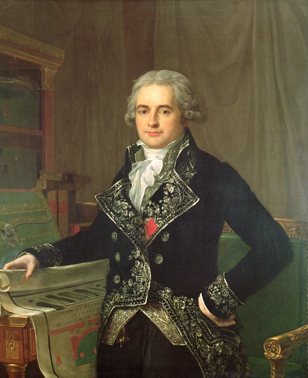 Jean Antoine Chaptal（1756-1832）Chanteloupe伯爵的肖像 作者 阿妮丝·查尔斯·莱姆尼尔
