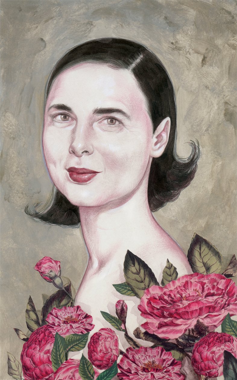 伊莎贝拉-罗塞里尼，2014 年（插图板上的丙烯画） 作者 安妮塔昆兹