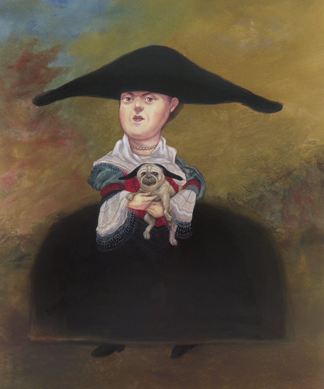 La Belle Bourgeoisie，2019 年（插图板上的丙烯颜料） 作者 安妮塔昆兹