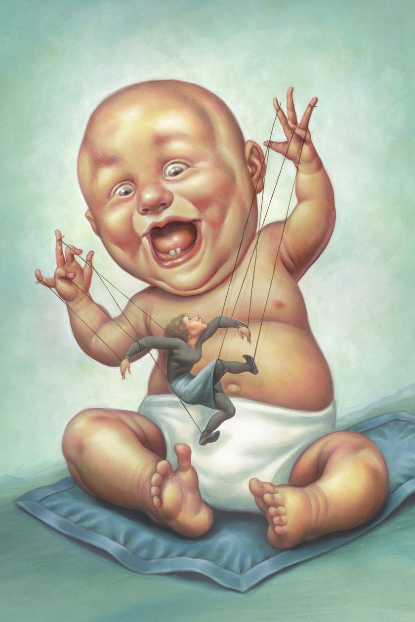 木偶大师》，2001 年（插图板上的丙烯画） 作者 安妮塔昆兹