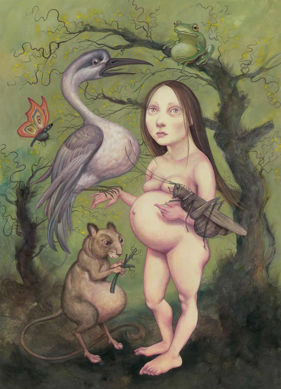 春天，2013 年（插图板上的丙烯颜料） 作者 安妮塔昆兹