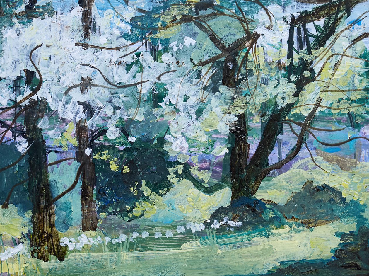花树，帕克斯顿，2021（亚克力） 作者 安·奥拉姆