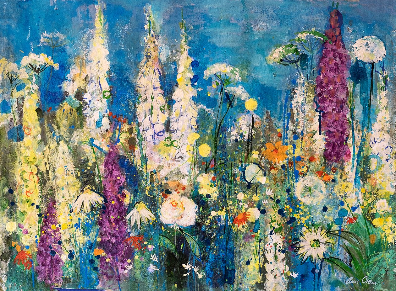 花园细节，切尔西，2019（混合媒体） 作者 安·奥拉姆
