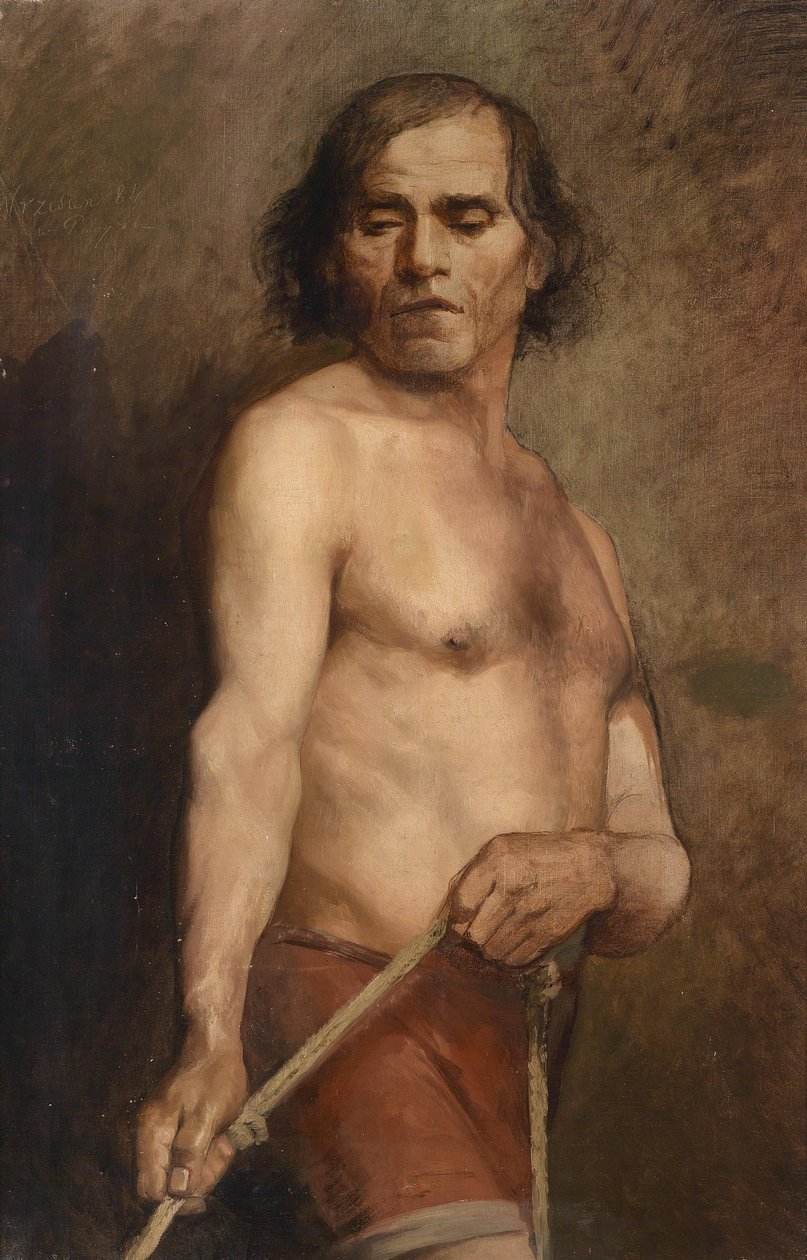 一个常设的男性裸体 作者 安娜·比林斯卡（AnnaBilińska）Bohdanowicz