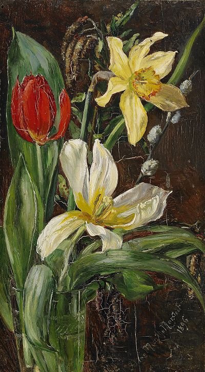 静物与鲜花 作者 安娜·蒙特·诺斯泰特