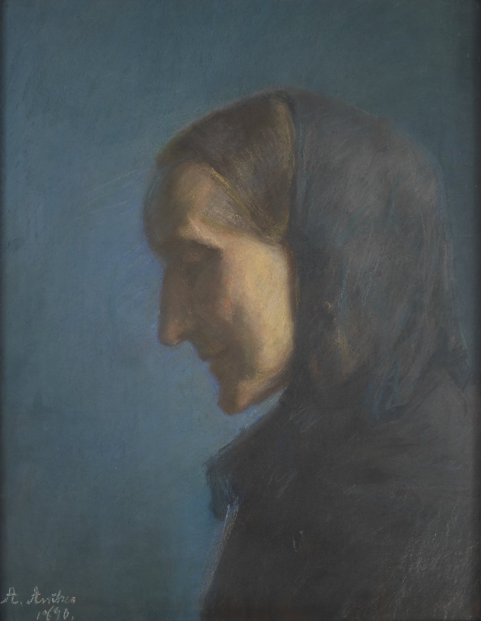 Ane Hedvig Brøndum，艺术家的母亲 作者 安娜·安彻