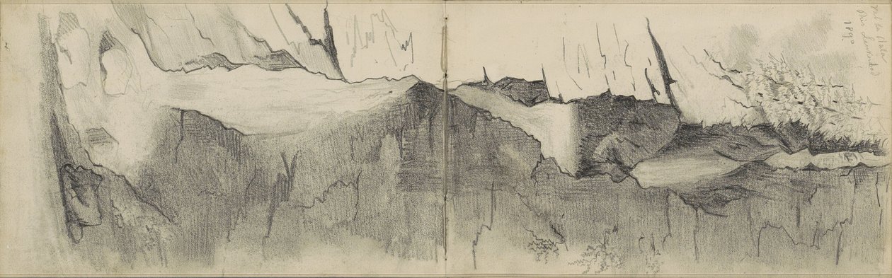 莱克巴德附近达拉山谷中的瀑布 作者 Anna Catharina Maria van Eeghen (可能)