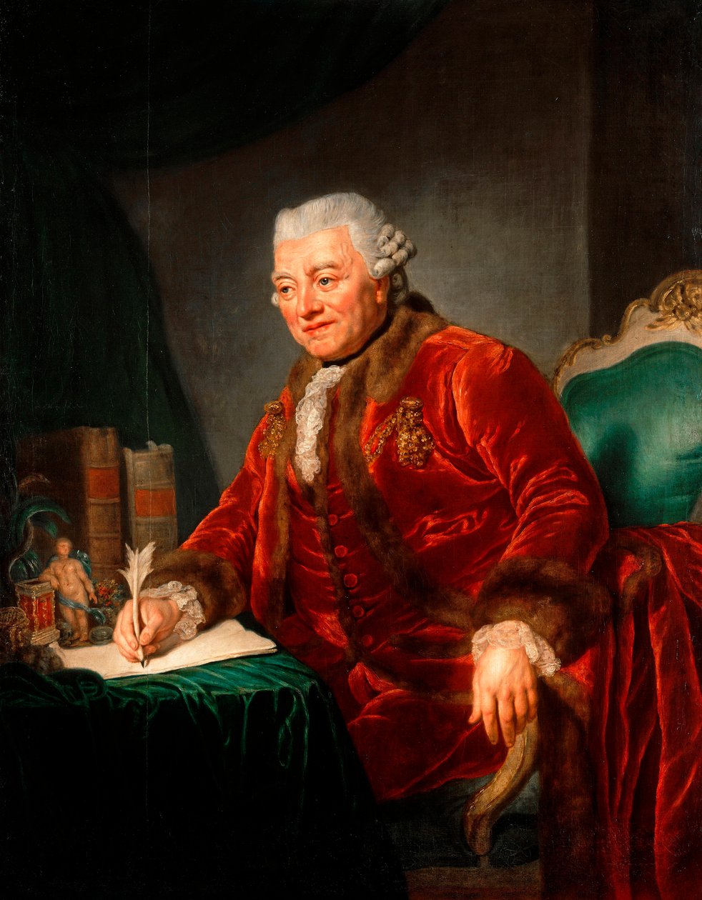 Christian Andreas Cothenius (1708-1789) medecin allemand肖像" Anna Therbusch-Lisiewska (1721-1782)的画作 作者 安娜·多萝西亚Therbusch