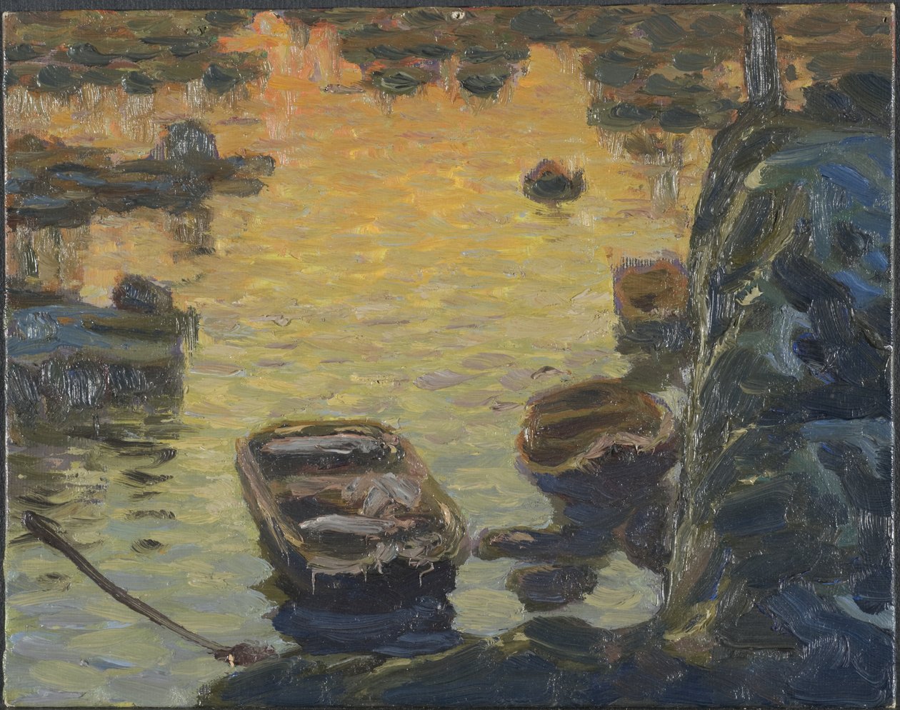 钓鱼季节的春夜。罗弗敦研究，1910年 作者 安娜·卡塔琳娜·博伯格