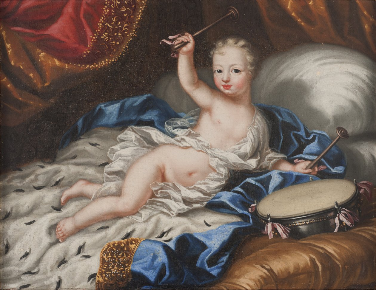 Le roi Charles XII (Carl de Suede)，enfant --瑞典国王查理十二世（1682-1718 年）童年肖像，作者 Anna Maria Ehrenstrahl（1666-1729 年）。布面油画 作者 安娜玛丽亚埃伦斯特拉尔