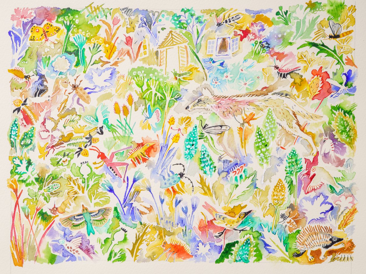 1 《天鹅之歌》，2023 年（水彩画） 作者 