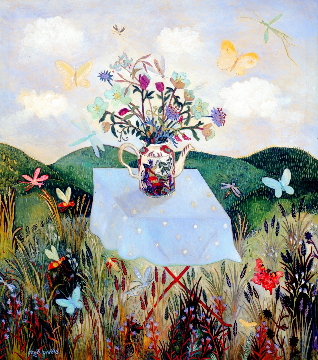 虫子和蝴蝶》，2003 年（丙烯画） 作者 