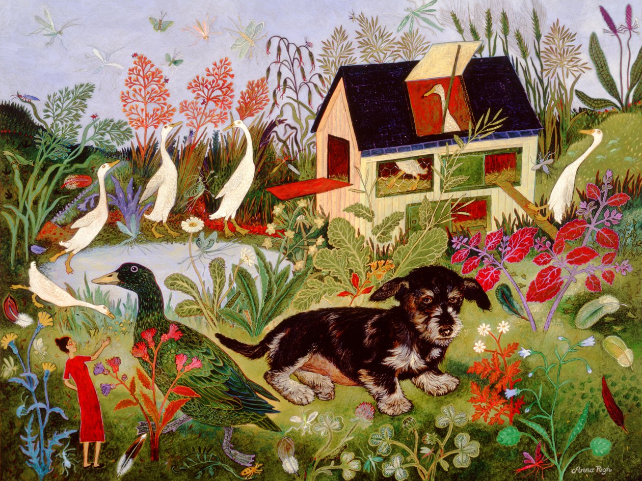 戴安娜的鸭子》，2010 年（丙烯酸树脂） 作者 