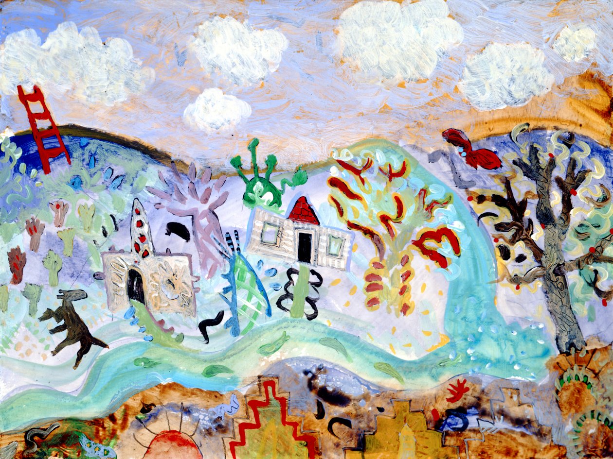 炫耀草图，2003 年（丙烯画） 作者 