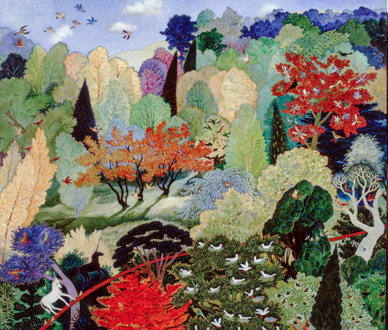 巢树》，2007 年（丙烯酸树脂） 作者 