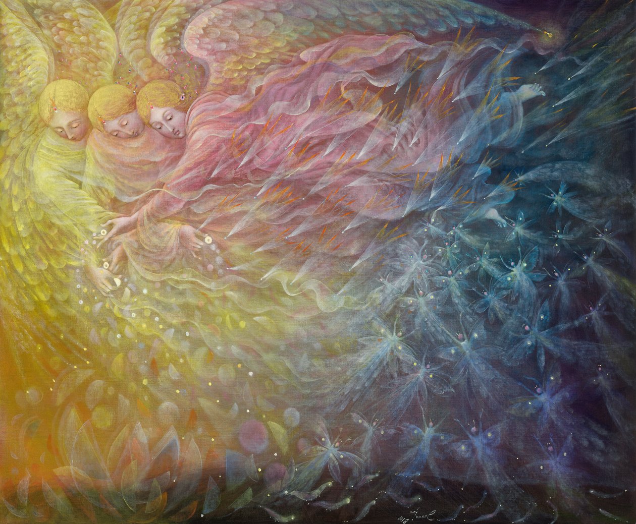 觉醒，2018（比利时亚麻布上的油画） 作者 安娜尔·阿内莉亚·巴甫洛娃