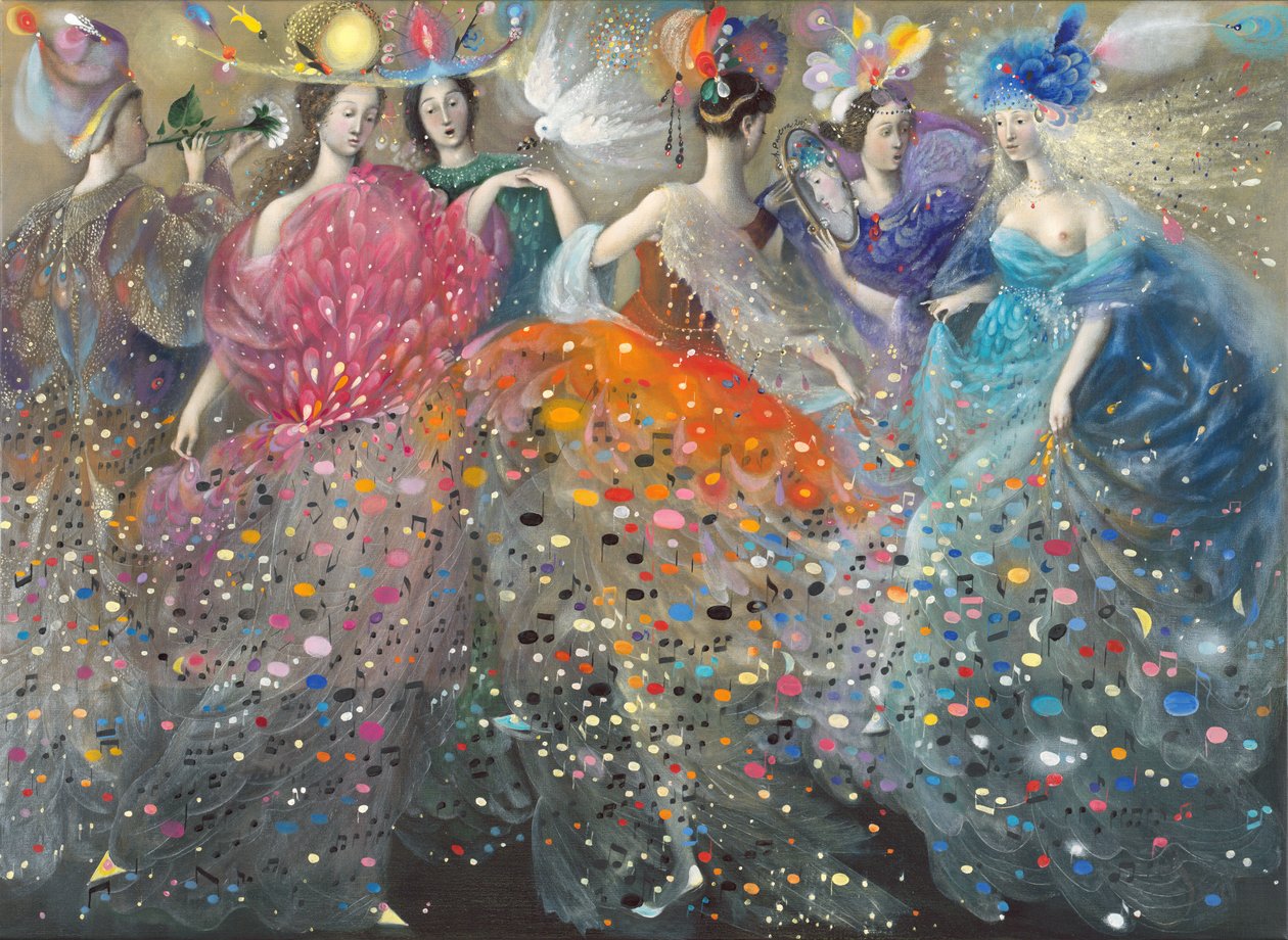 缪斯之舞，2009 年（比利时亚麻布上的油画） 作者 安娜尔·阿内莉亚·巴甫洛娃