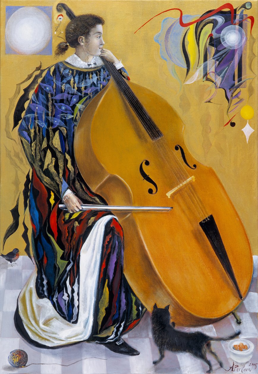 希伯来冥想，2005 年（比利时亚麻布上的油画） 作者 安娜尔·阿内莉亚·巴甫洛娃