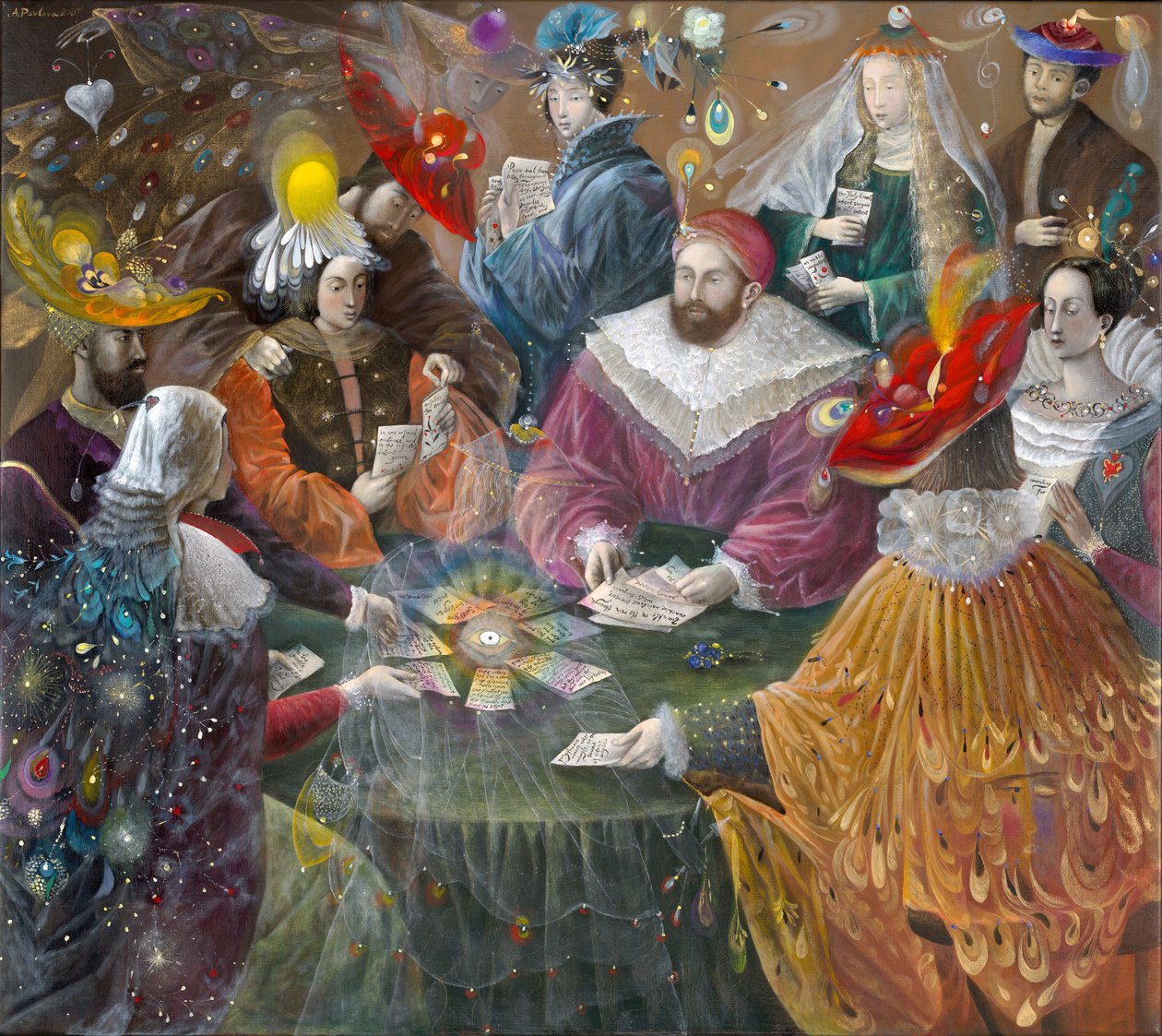 玛德里加尔》，2007 年（比利时亚麻布上的油画） 作者 安娜尔·阿内莉亚·巴甫洛娃