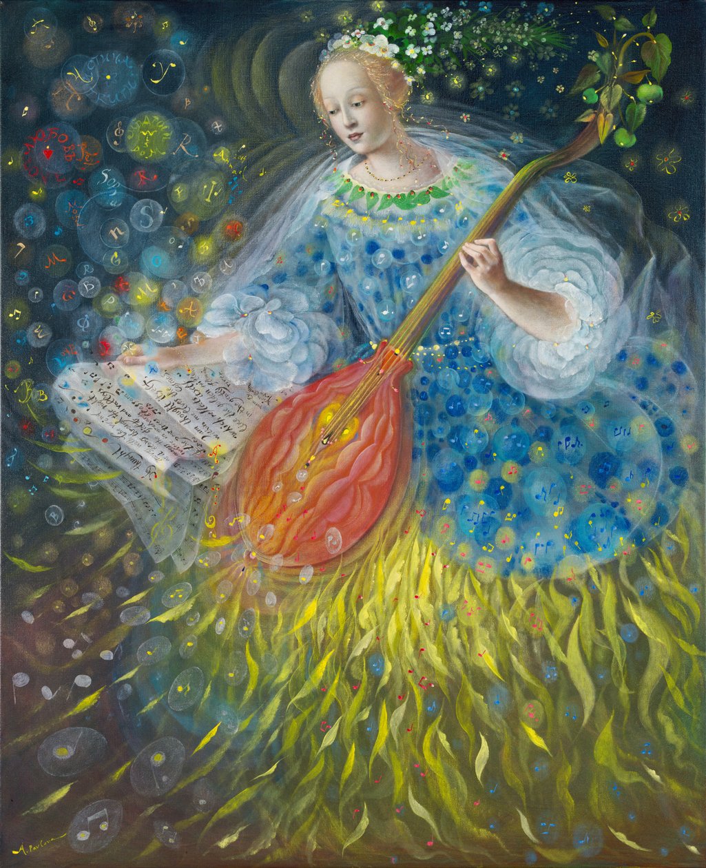诗意-II：科学，2014 年（亚麻布油画） 作者 安娜尔·阿内莉亚·巴甫洛娃