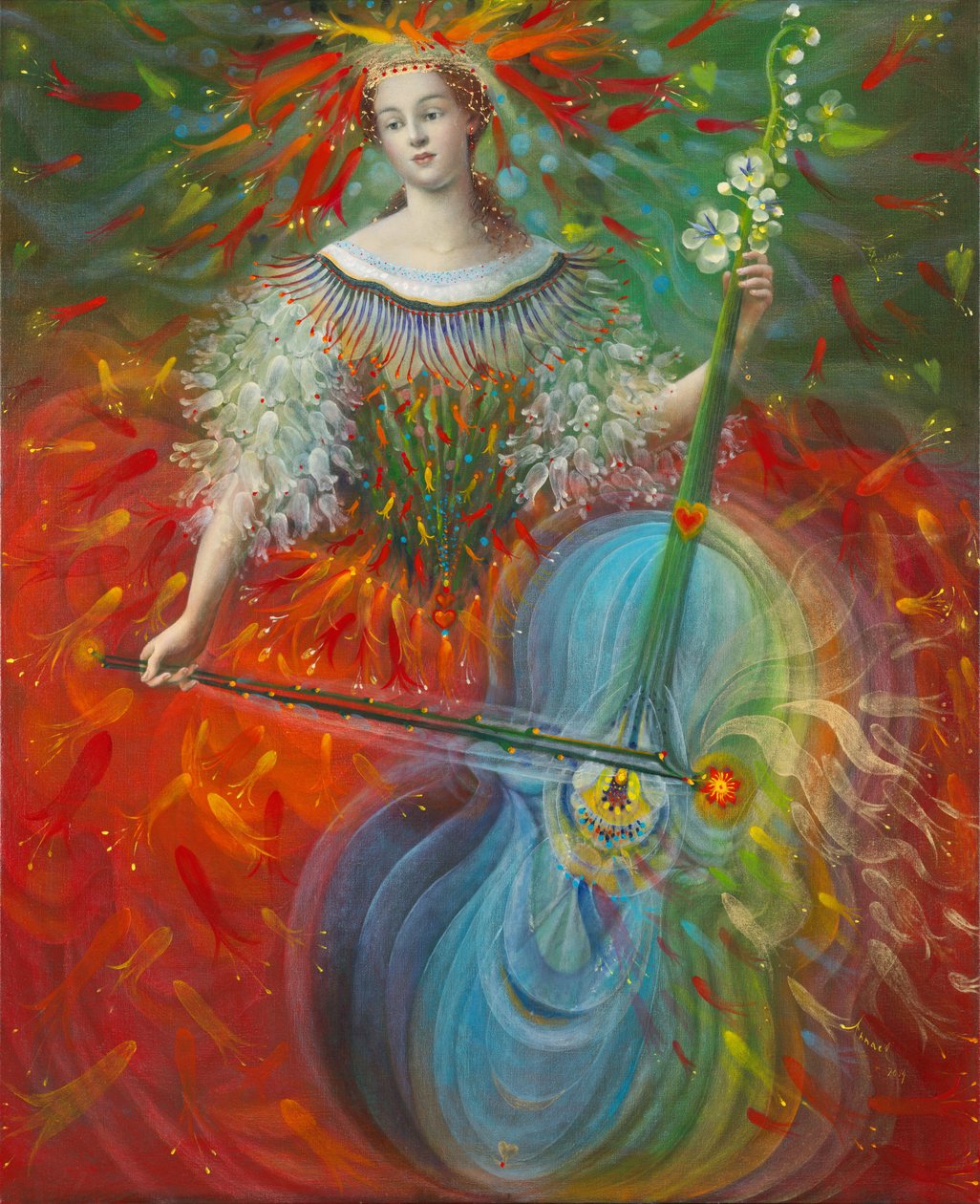 诗意-I：艺术》，2014 年（比利时亚麻布油画） 作者 安娜尔·阿内莉亚·巴甫洛娃