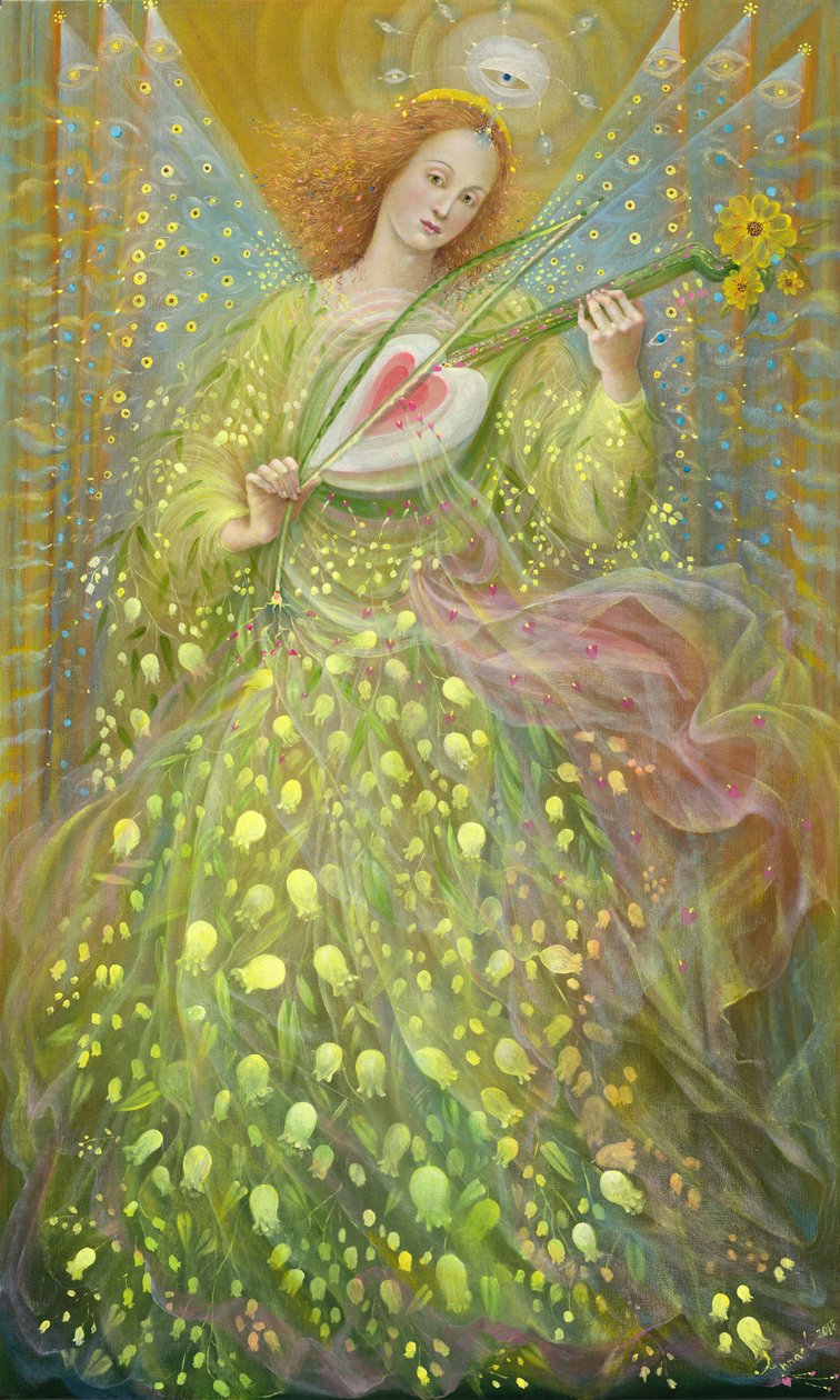 理性与仁慈（双联画），左侧画板，2018 年（比利时亚麻布上的油画） 作者 安娜尔·阿内莉亚·巴甫洛娃