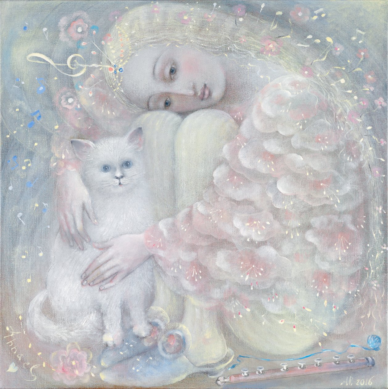 温柔》，2016 年（比利时亚麻布上的油画） 作者 安娜尔·阿内莉亚·巴甫洛娃