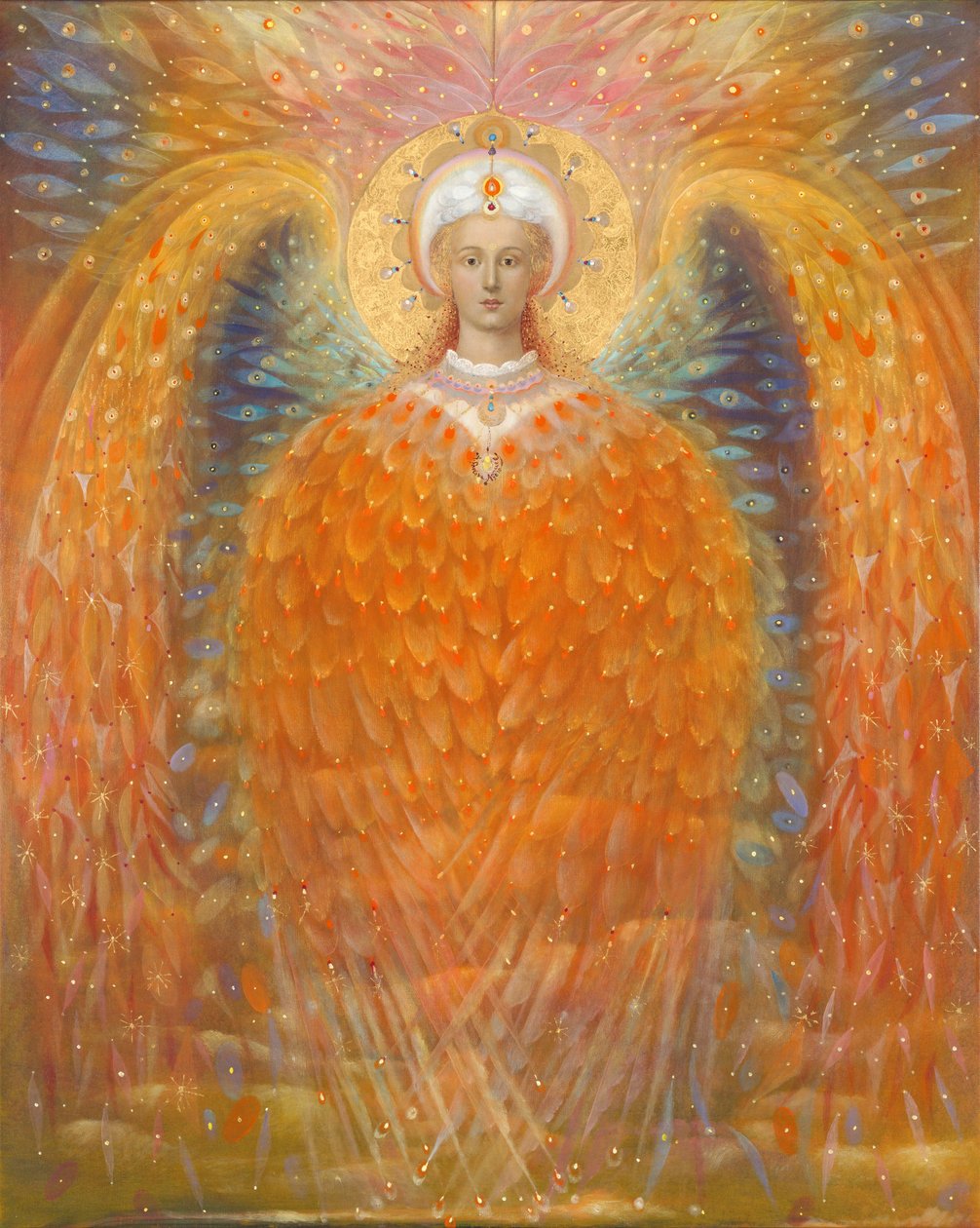 正义天使》，2010 年（比利时亚麻布上的油彩和金箔） 作者 安娜尔·阿内莉亚·巴甫洛娃