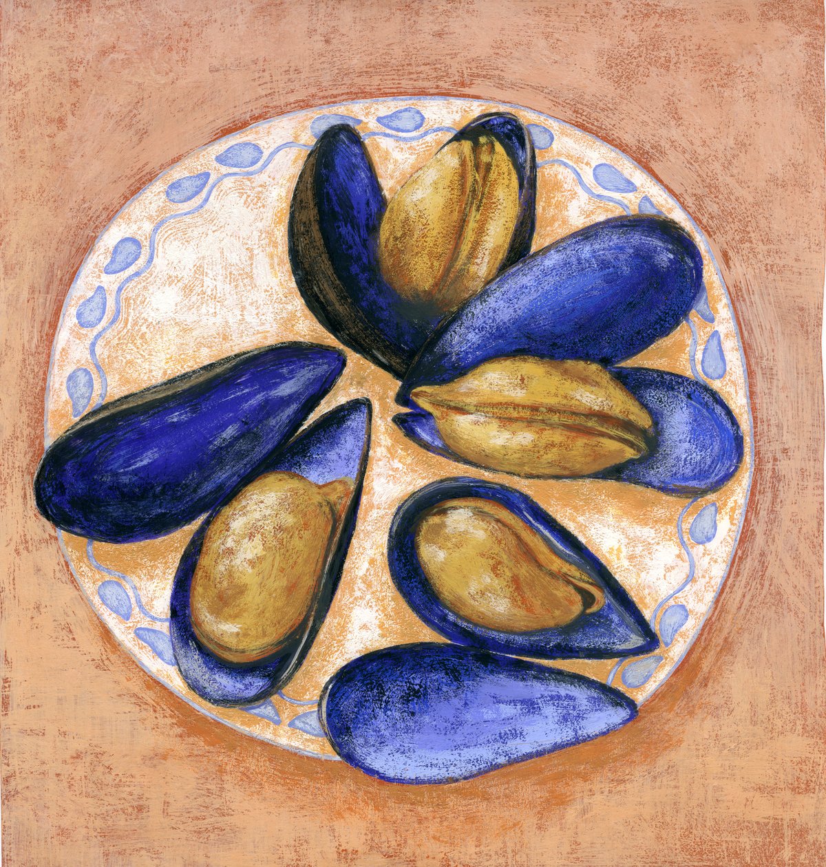 模具，2014 年（水粉画） 作者 安娜丽莎·摩洛哥