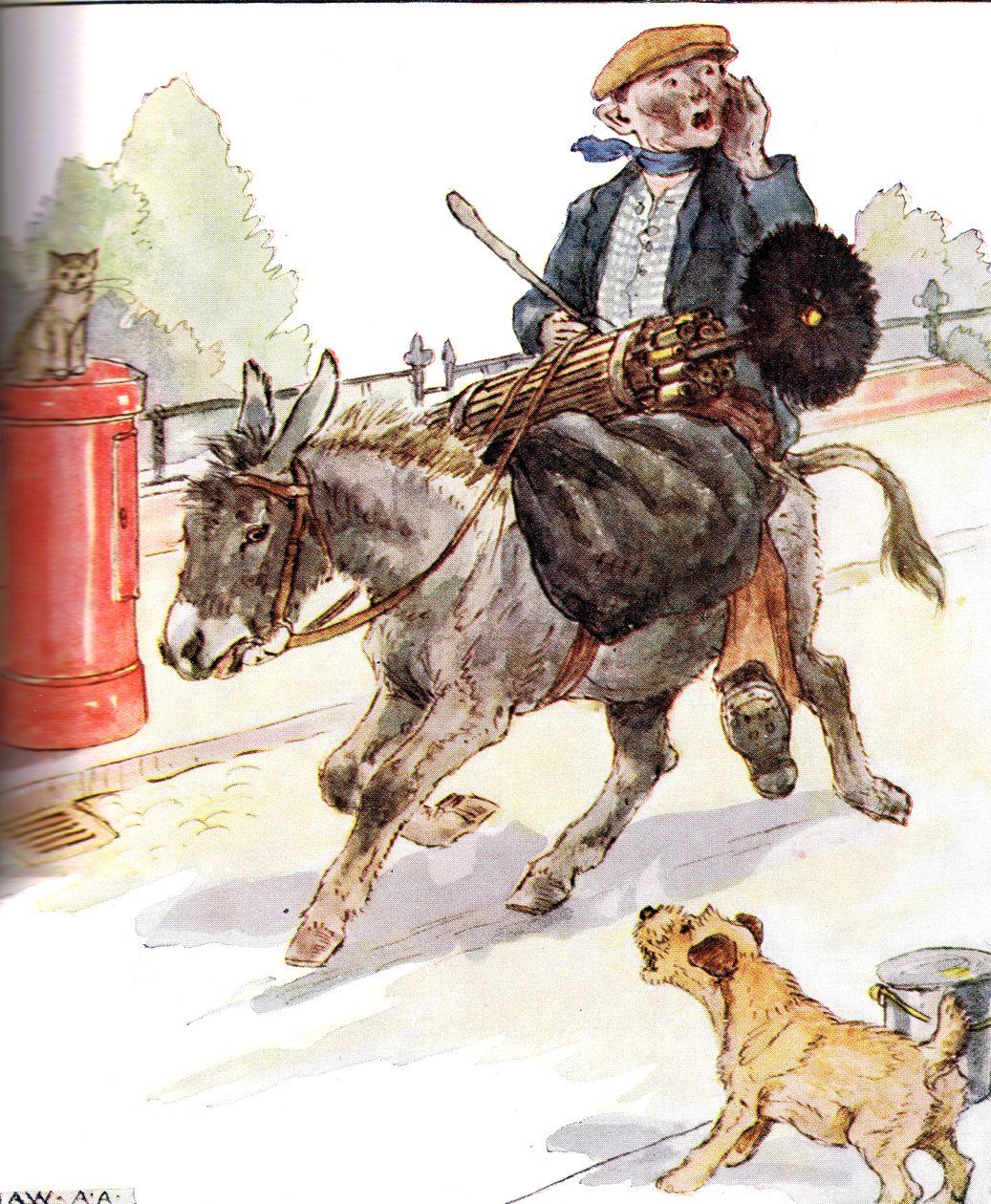 “有一个新的大师，扫烟囱”，来自&39;淘气的Neddy Book&39;的插图，由Thomas Nelson und Sons出版，20世纪20年代 作者 安妮·安德森（Anne Anderson）