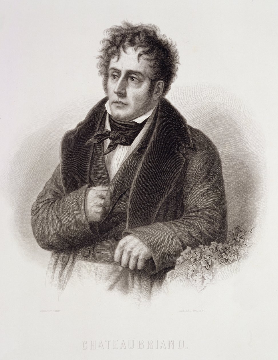 弗朗索瓦·雷内，Chateaubriand的子爵（1768-1848）由Rene Gaillard（1719-90）刻 作者 安妮·路易斯·吉罗代德·鲁西·特里森