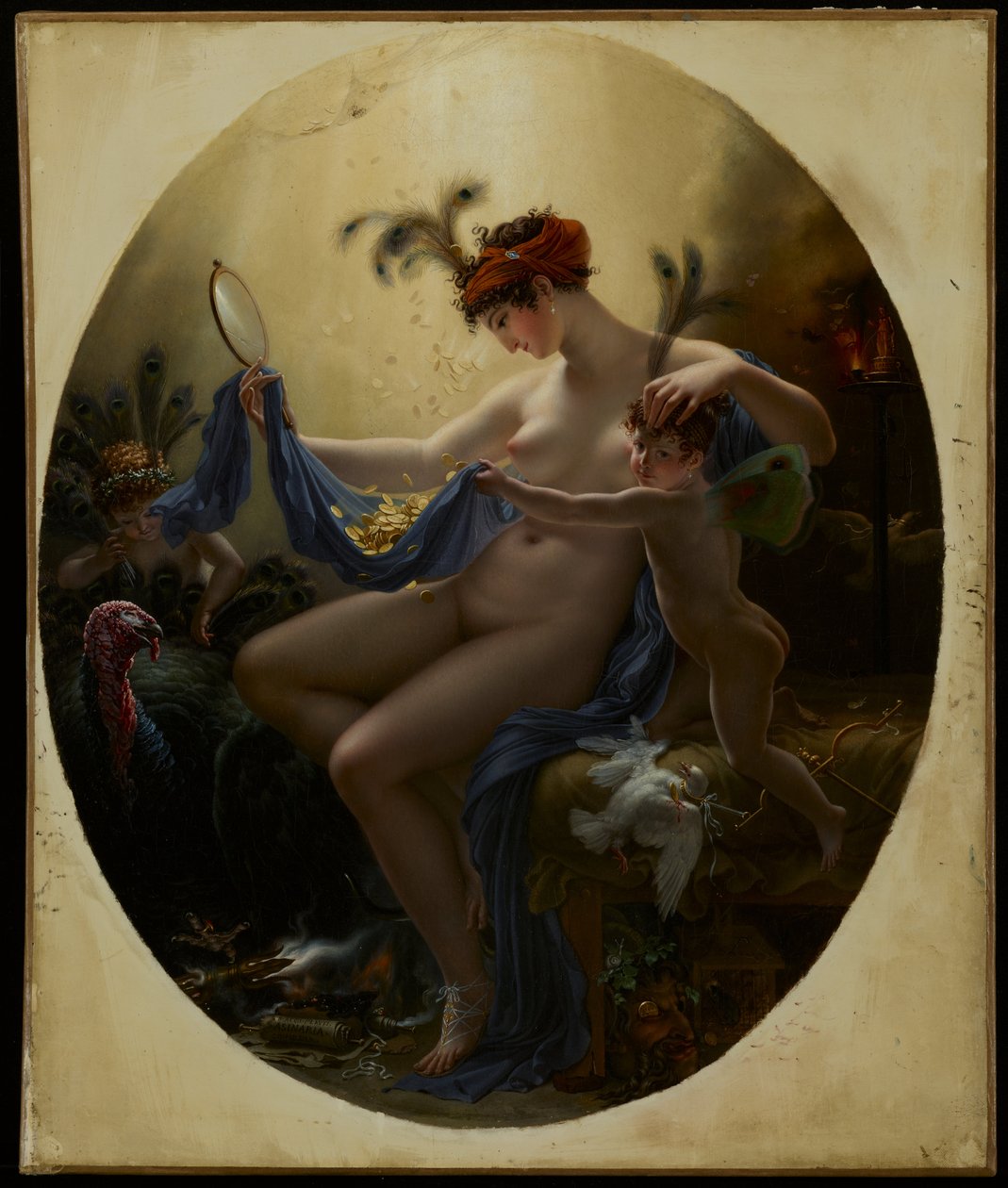 Roussy-Trioson的Anne-Louis Girodet  -  Miss of Portrait 作者 安妮·路易斯·吉罗代德·鲁西·三重奏