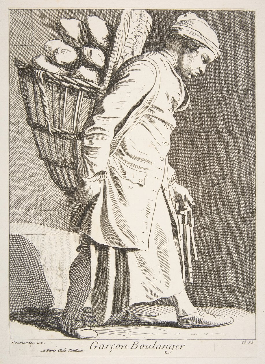 贝克男孩（Baker Boy），1746年。 作者 安妮·克劳德·菲利普·德·卡勒斯
