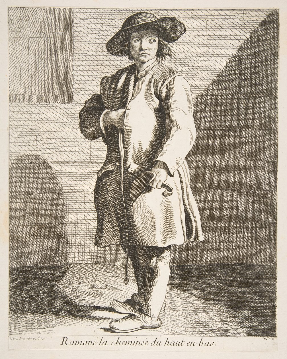 扫烟囱的人，1737年。 作者 安妮·克劳德·菲利普·德·卡勒斯