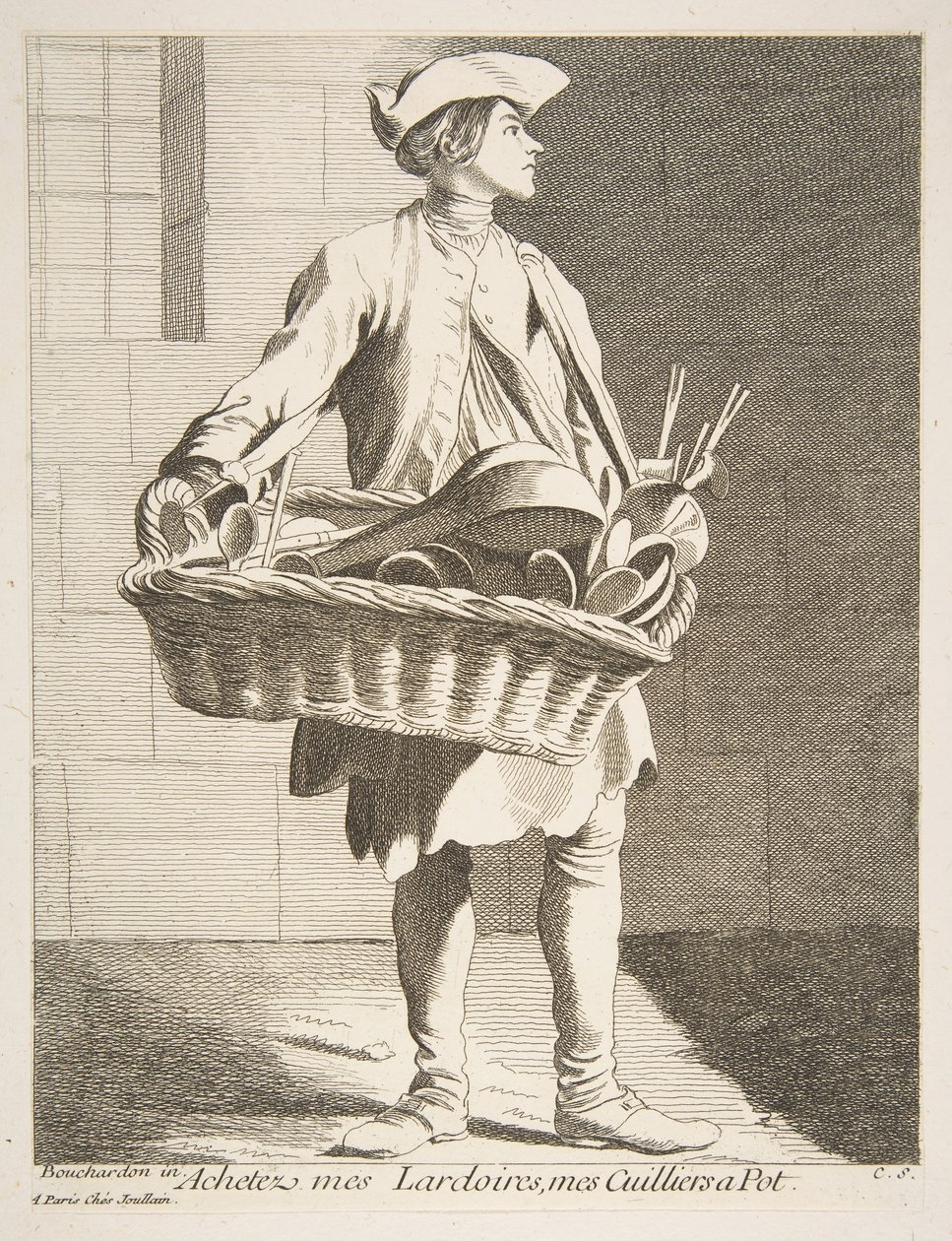 炊具小贩，1746年。 作者 安妮·克劳德·菲利普·德·卡勒斯