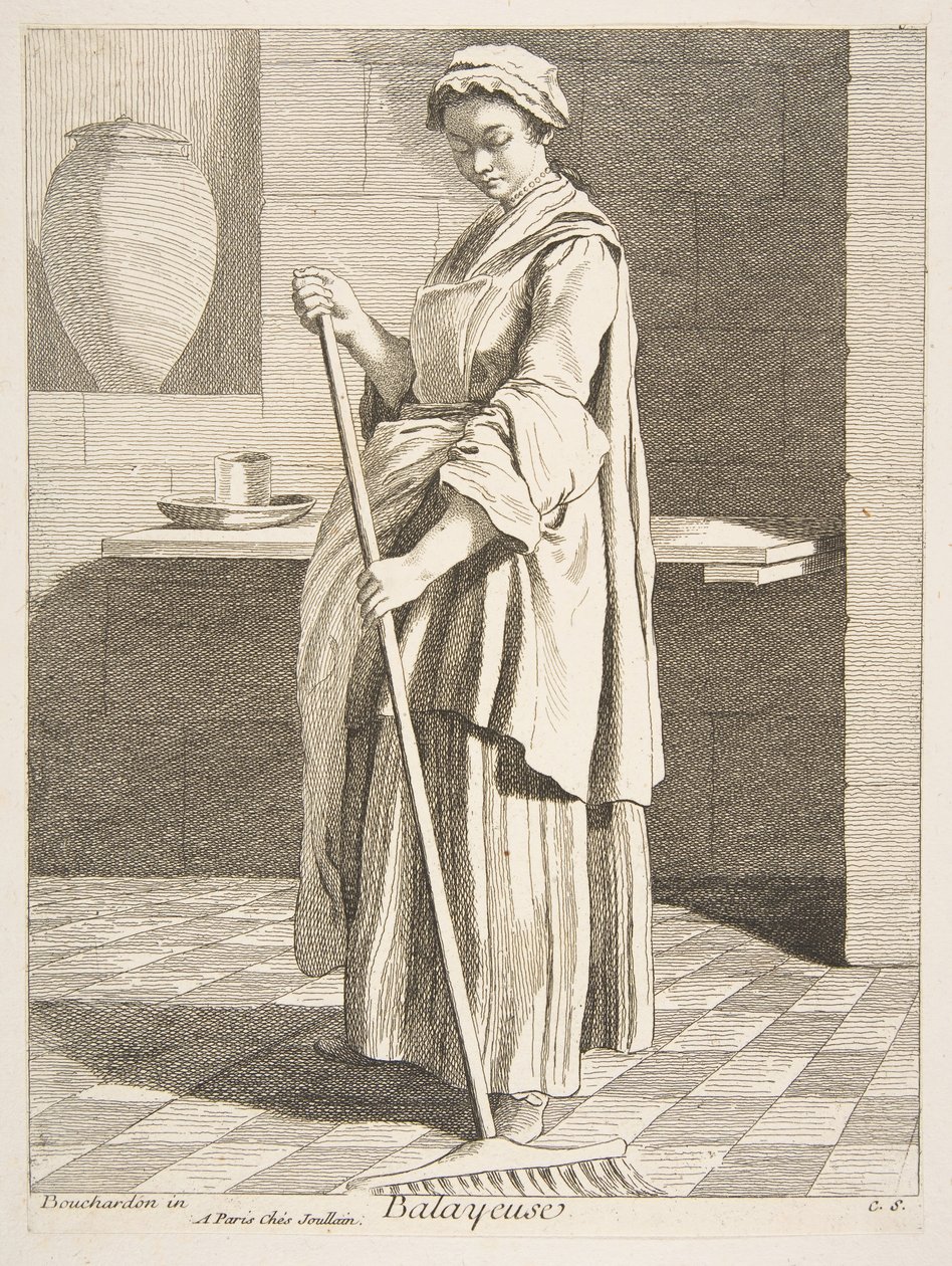 扫地机，1746年。 作者 安妮·克劳德·菲利普·德·卡勒斯