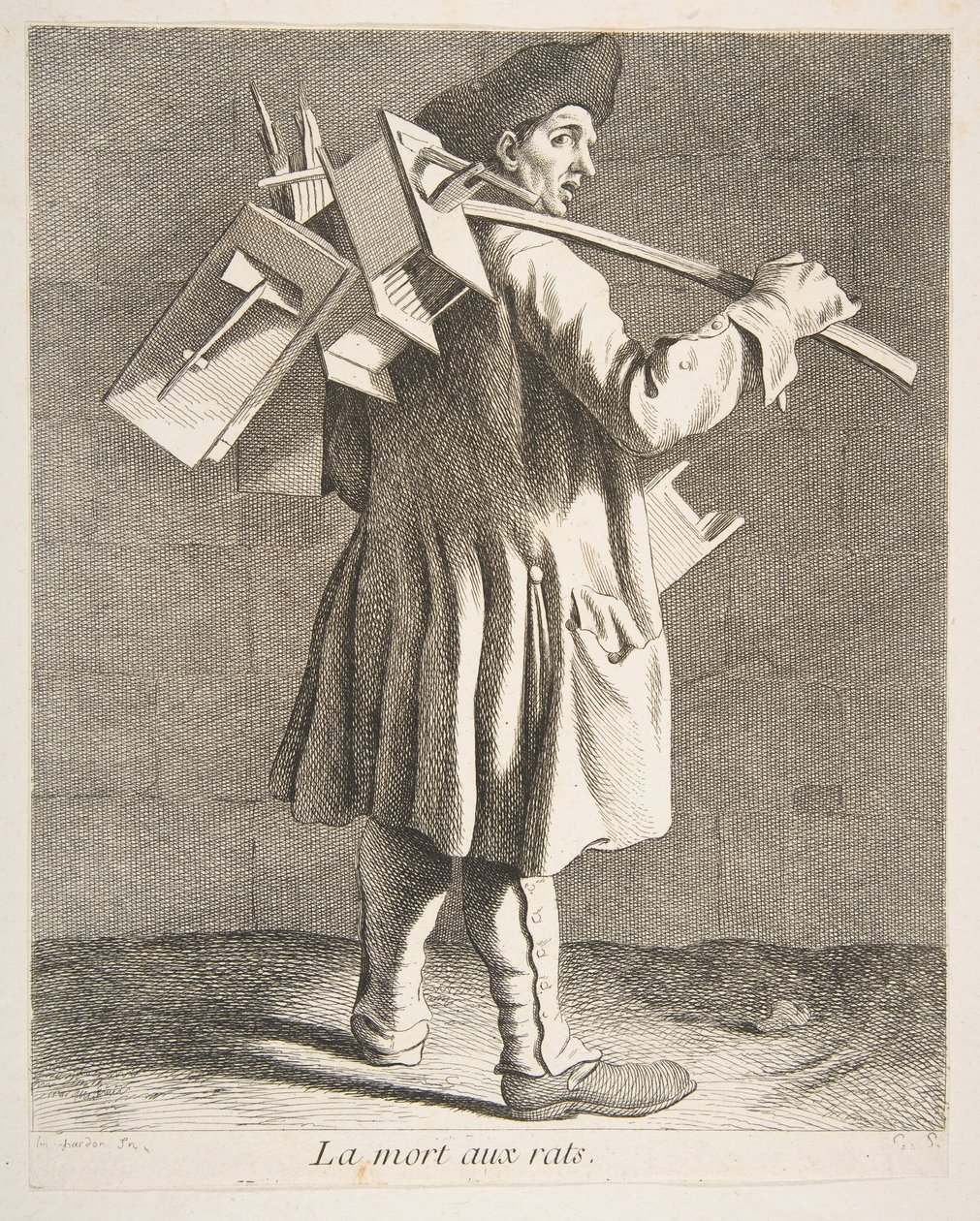捕鼠器，1746年。 作者 安妮·克劳德·菲利普·德·卡勒斯