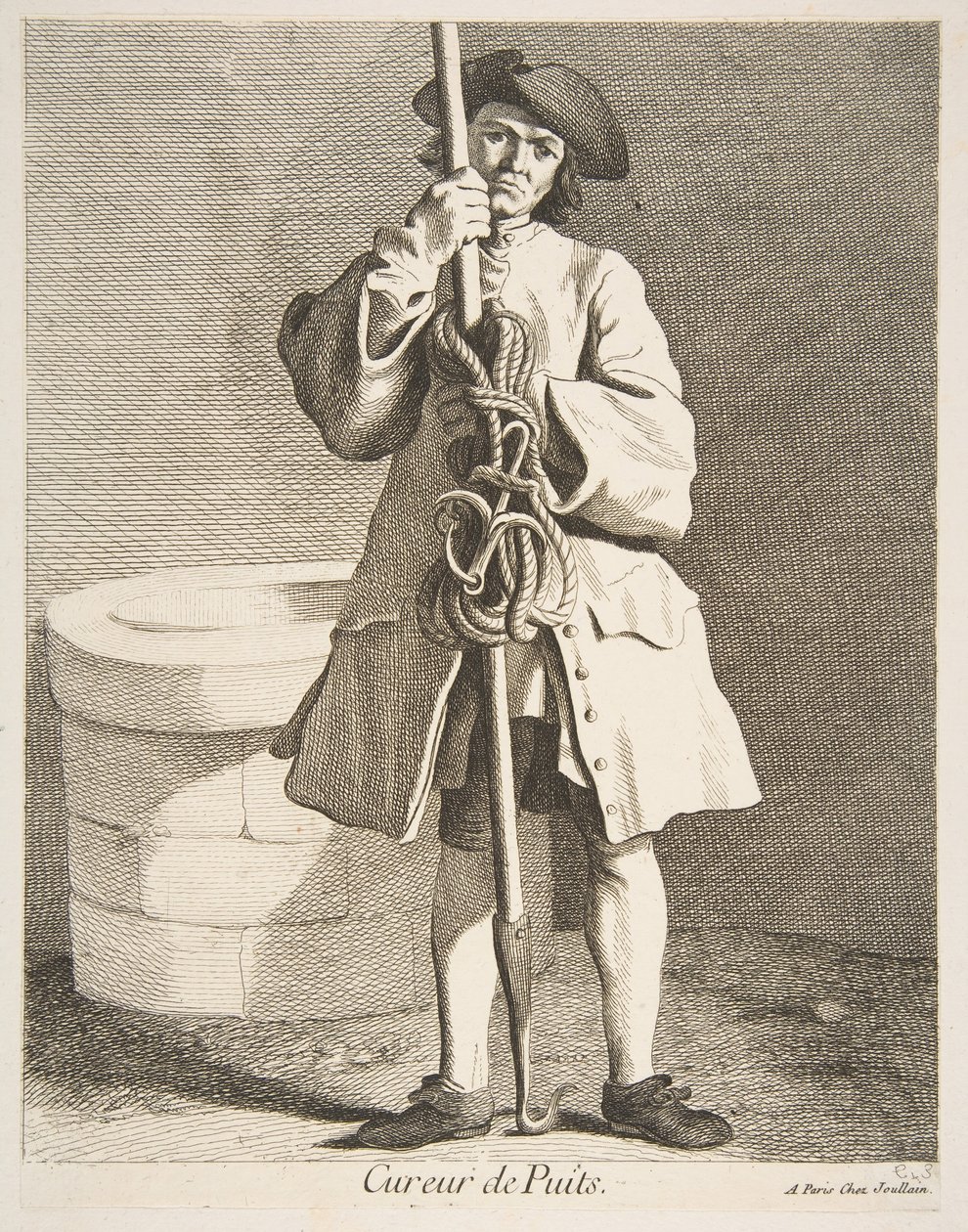 清洁工，1746年。 作者 安妮·克劳德·菲利普·德·卡勒斯