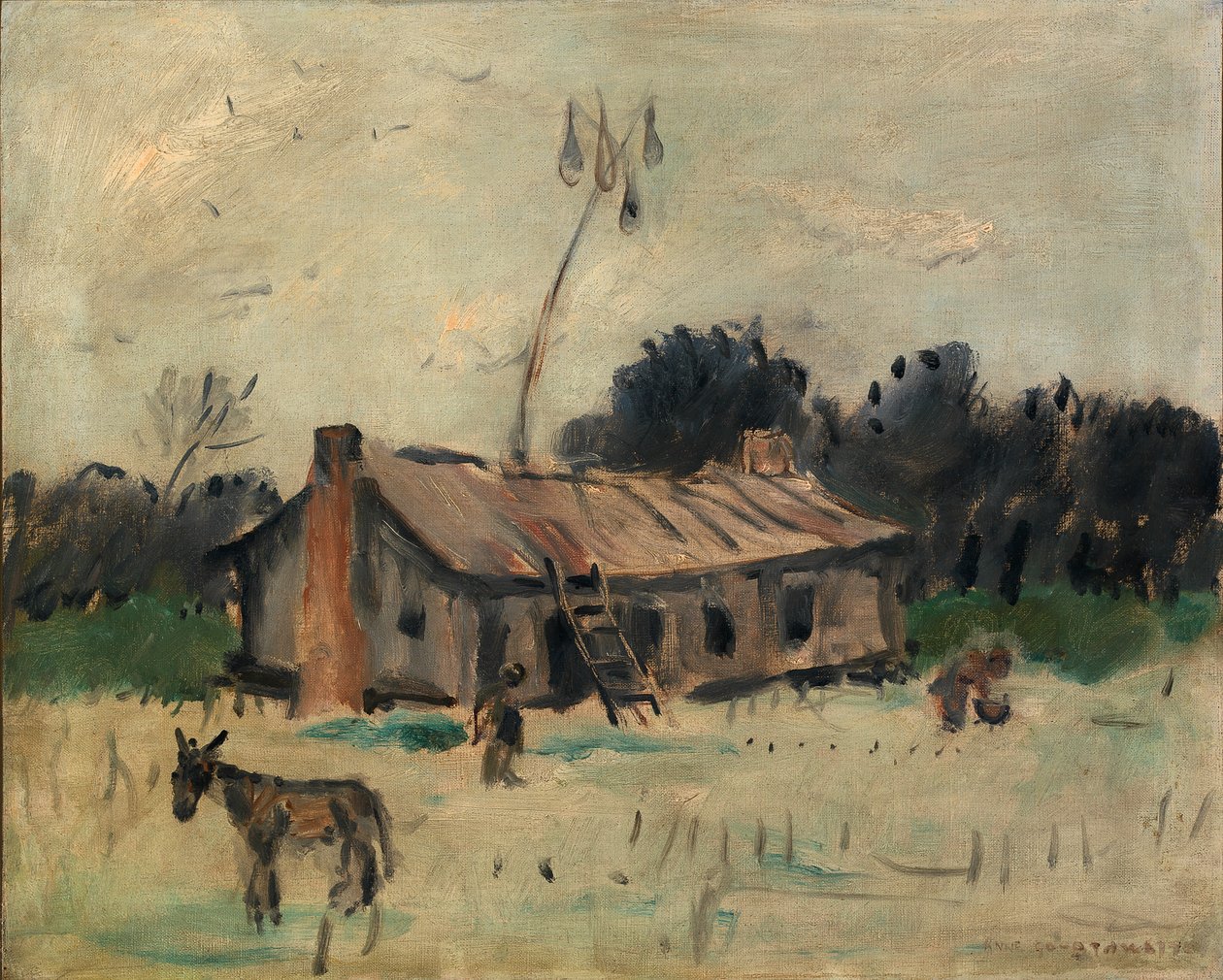 阿拉巴马州的小屋，约1915-1925年。 作者 安妮·戈德怀特（Anne Goldthwaite）