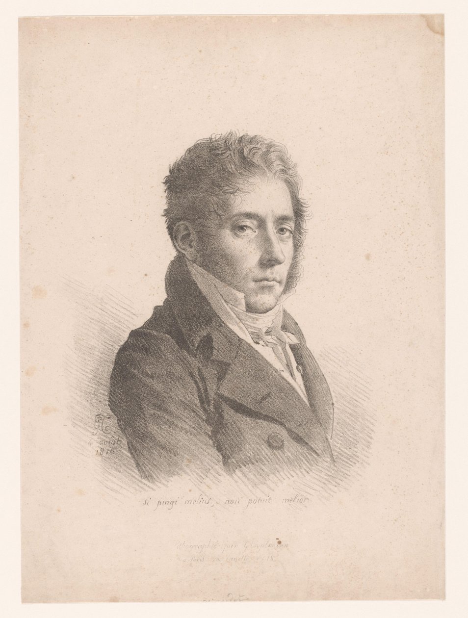 玛丽-菲利普-库宾-德拉库佩里肖像
Si pingi melius, non potuit melior（物上标题） 作者 Anne Louis Girodet Trioson