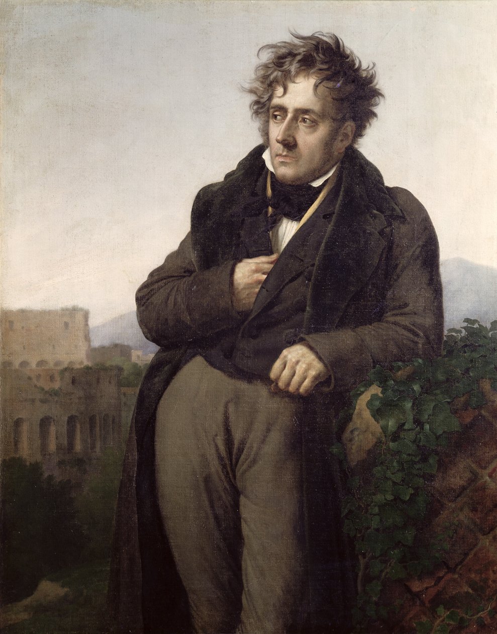 Francois Rene的肖像（1768-1848）Vicomte de Chateaubriand，1811年（另见75712） 作者 安妮·路易斯·吉罗代德·鲁西·特里森