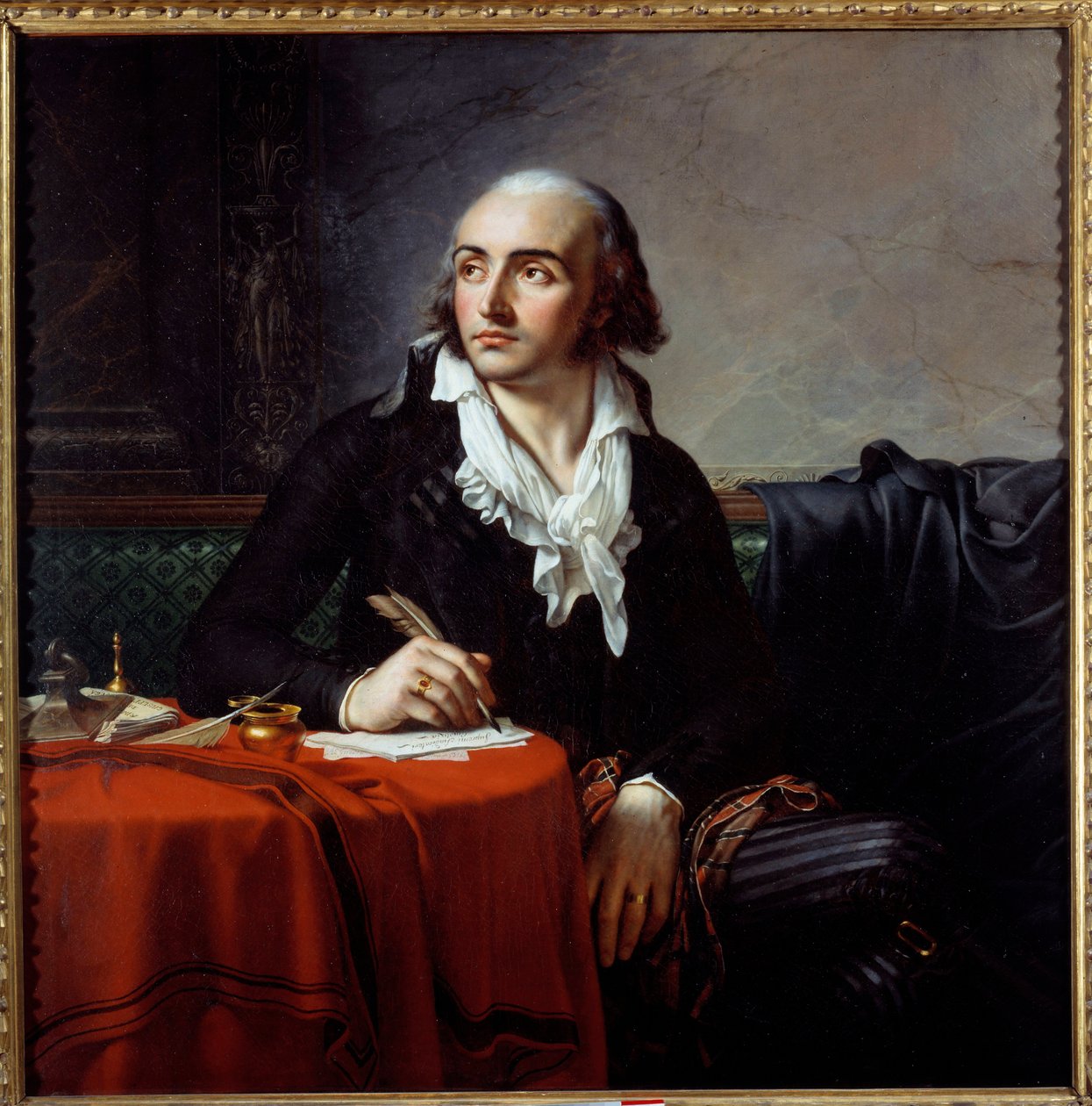 Giuseppe Fravega (1763-1833) 意大利革命家的肖像。 安妮·路易斯·吉罗德·德·鲁西·特里奥森 (Anne-Louis Girodet de Roucy Trioson) 的绘画 作者 安妮·路易斯·吉罗代德·鲁西·特里森