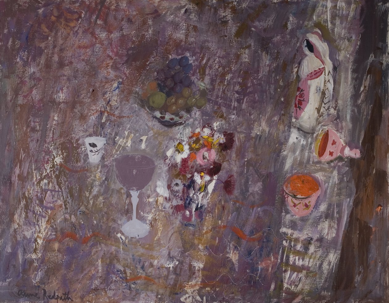 墨西哥人物，c.1962（布面油画） 作者 安妮·雷德帕斯