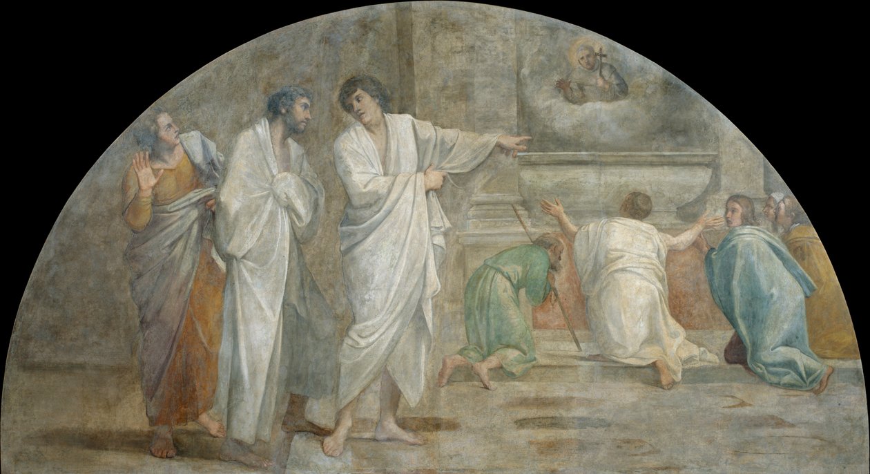 圣迭幻影是唯一的上方 作者 Annibale Carracci